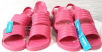 6 New Pairs of Pink Ladies Sandals, S, M, & L Sizes