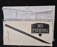 As New No Fishing Yard Sign & 3 Blank Yard Signs