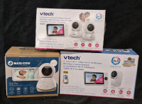 3 As New VTech Pan & Tilt Baby Video Monitors & Maxi-Cosi 360 Degree Baby Monitor