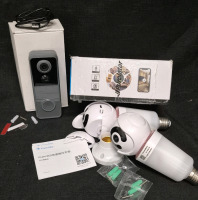 As New Doorbell/Camera and 2 Outdoor Security Cameras