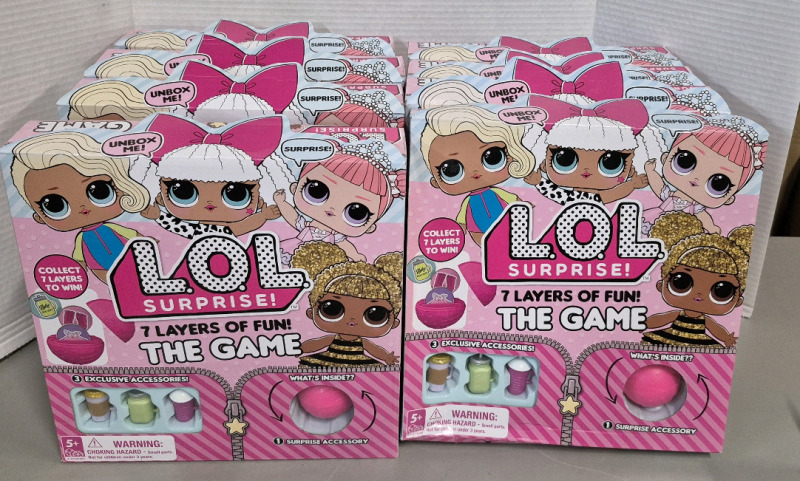 8 New L.O.L. Surprise 7 Layers of Fun! The Game for 5+ Years
