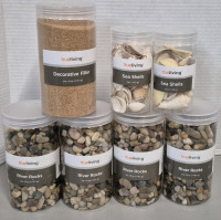 7 New Trueliving River Rocks, Sea Shells & Decorative Filler for Your Home Decor