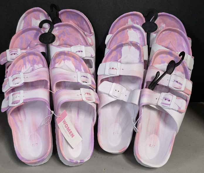 6 New Bobbie & Brooks Ladies Sandels sz 6/7, 8/9 & 9/10