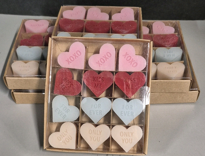 72 New Colourful Wax Melts - Heart Shapes