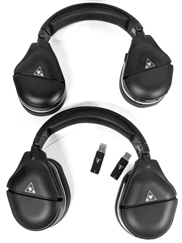 [As-Is] 2 Pairs TURTLE BEACH 700 Stealth Max Gaming Headsets (No Charging Cables, Both Refuse to Pair) - For Repair or Parts