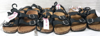 6 New Pairs of Bobbie Brooks Sandals, S, M, & L Sizes