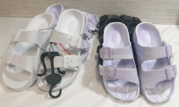 6 New Pairs of Bobbie Brooks Womens Sandals, S, M, & L Sizes