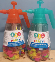 2 New | Party Balloon Pumpers | includes 250 balloons ea. Both Measure 12" x 5"