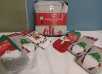8pc New | Size L 12-14 Boys Pajamas & Ladies Socks (Size 4-10) Lot