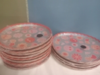 13 New Packs | Groovy Paper Plates | (4) 10" & (9) 8&frac12;"