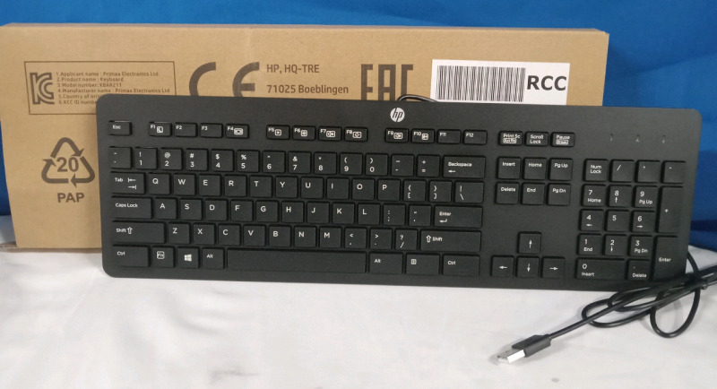As New | HP USB Slim Keyboard w/ Legs