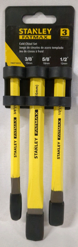 As New Stanley FatMax 3 Piece Cold Chisel Set