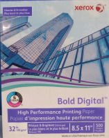 500 New Sheets of Xerox 8.5" x 11" Bold Digital High Performance Printing Paper | Whitest & Brightest | 32lb