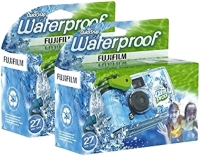 Two (2) New Fujifilm Disposable QuickSnap Waterproof Pool Underwater 35mm Cameras