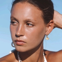 New ATOLEA 18K Gold Plated Waterproof Boho Hoop Earrings for Pierced Ears | Retails Over $60!