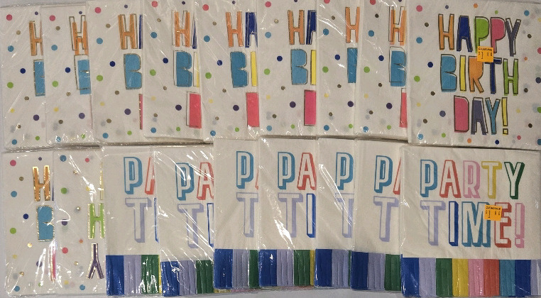 18 New Sealed | Packs Of Happy Birthday Napkins!