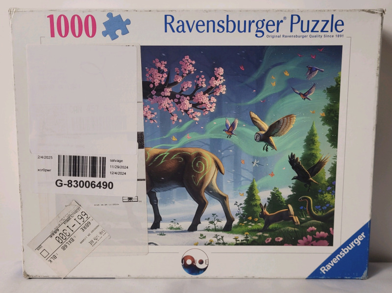 New , Sealed - Ravensburger 1000pc. Puzzle - Deer of Spring