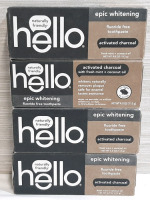 4 New Hello Epic Whitening Activated Charcoal Toothpaste