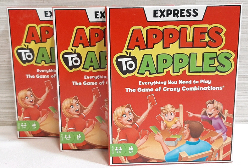 3 New Apples to Apples Express Box Sets