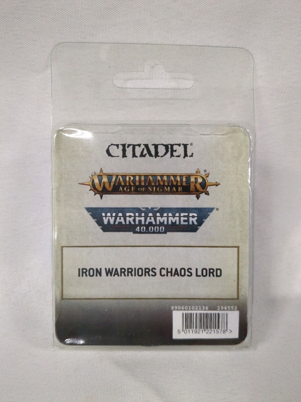 New Warhammer 40k Iron Warriors Chaos Lord Metal Mini
