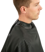 New NEOCAPE UK Black Pinstripe Neogown Hairstylist Gown - Retails $70!