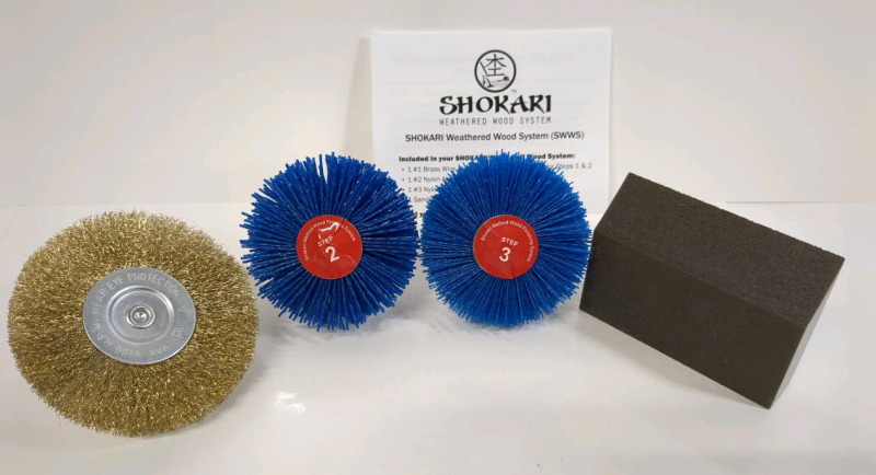 New Shokari Weathered Wood Systems Brush Kit