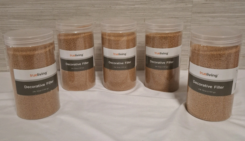 New 5 Jars Trueliving DECORATIVE FILLER | 2lb 10oz (1191g) each Jar