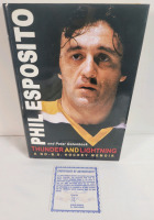 Signed Phil Esposito " Thunder and Lighting " Hardcover Book w/COA by A.J. Sports World