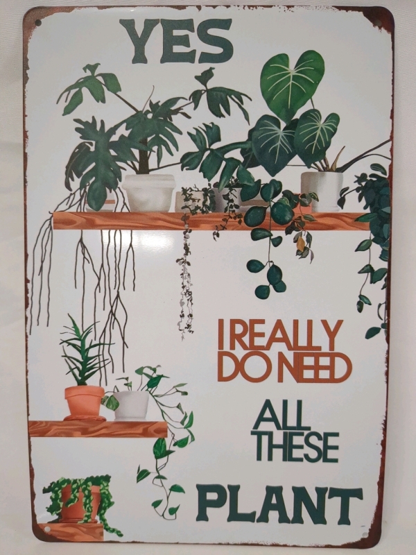 Plant Lovers Metal Sign