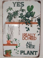 Plant Lovers Metal Sign