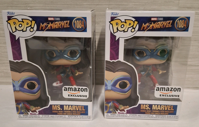 New in Box | 2 pcs Ms. Marvel Action Figures I Box Measurements: 4.5" x 6.8"
