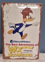 New Metal Woody Woodpecker Sign 8 x 12"