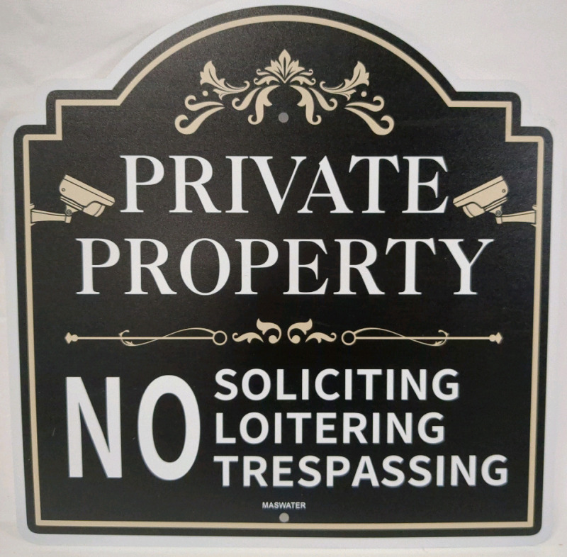 Private Property Metal Sign