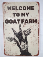 Goat Farm Metal Sign