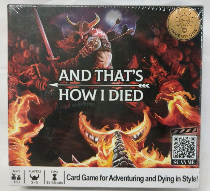 New In Box And That's How I Died Card Game