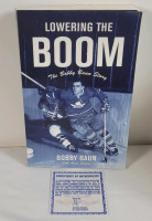 Signed Bobby Baun " Lowering the Boom : The Bobby Baun Story " Paperback Book w/COA by A.J. Sports World