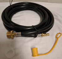 New Quick-Connect Propane Hose | Female Quick Disconnect Feature | Versatile 1 LB Portable Device Converter | Ideal for RV to Gas Grill Connections