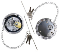 New | Locking Diesel Fuel Gas Cap With 2 Keys | 3.5" Female Thread Fitting 5.5 TPI Vented Semi Truck | Fit for Freightliner Kenworth Peterbilt Western Star