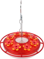 New | Hanging Hummingbird Feeder with Hanging Hook | 8 Feeding Ports for Outdoor Garden
