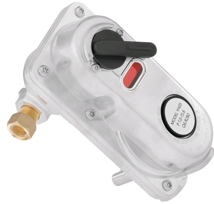New | Solimeta 2-Stage Auto Changeover | LP Propane Gas Regulator for RVs, Vans, and Trailers (Without Pigtails)