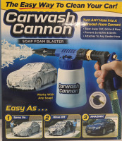 New | CarWash Cannon Soap Foam Blaster | connects to Hose & Works w/ Any Soap