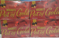 4 New | 4.29OZ 12 Piece Hersheys Pot of Gold Assorted Chocolates