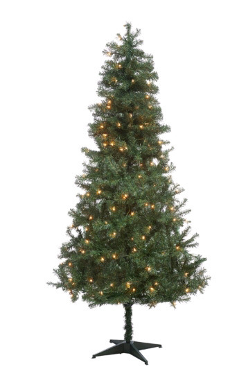 New In Box | Holiday Style Pre-Lit Artificial Virginia Pine Christmas Tree, Clear Lights, 6 ft