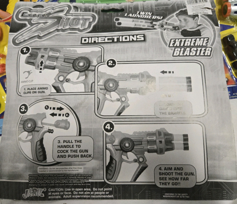 7 New | Neft Style Blasters W/ Darts Included / Cyber-Shot Twin Launchers