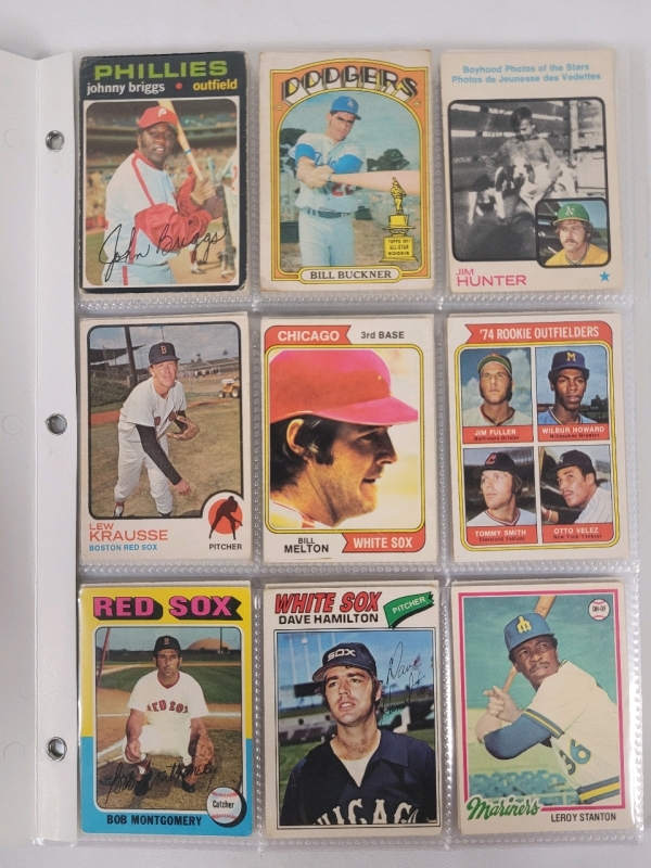 1971 - 1992 O Pee Chee MLB Baseball Trading Card Singles , 108 Trading Cards