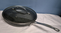 As New 10" Granitestone Frying Pan with Lid
