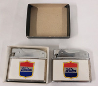 New Old Stock Vintage 1950s WESTON Cigarette Lighters . One with Box & One w/o Box