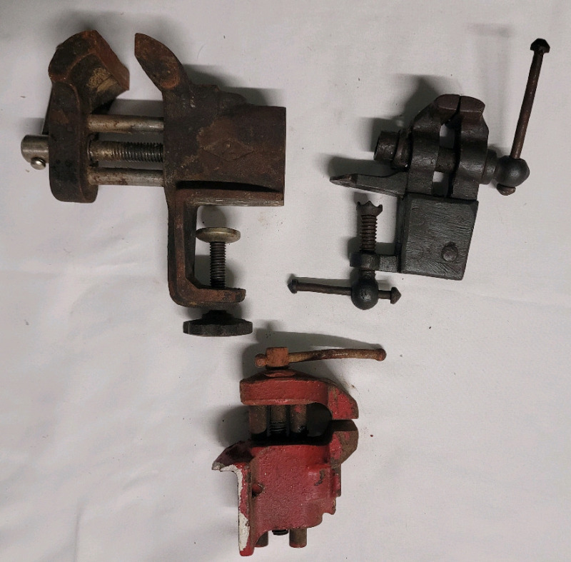 3 Small Bench Vices