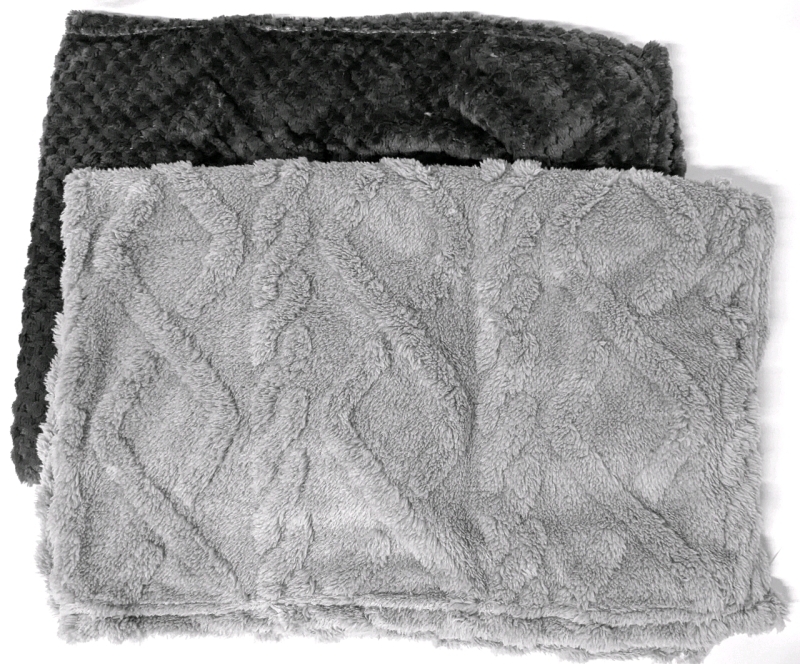 2 New Super Soft & Fuzzy Lap Blankets Up to 25" &times; 30" Each