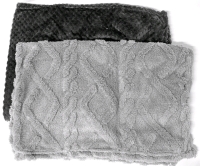2 New Super Soft & Fuzzy Lap Blankets Up to 25" &times; 30" Each